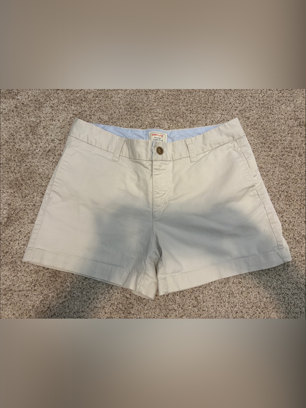 GAP Women's Light Khaki Cotton Shorts